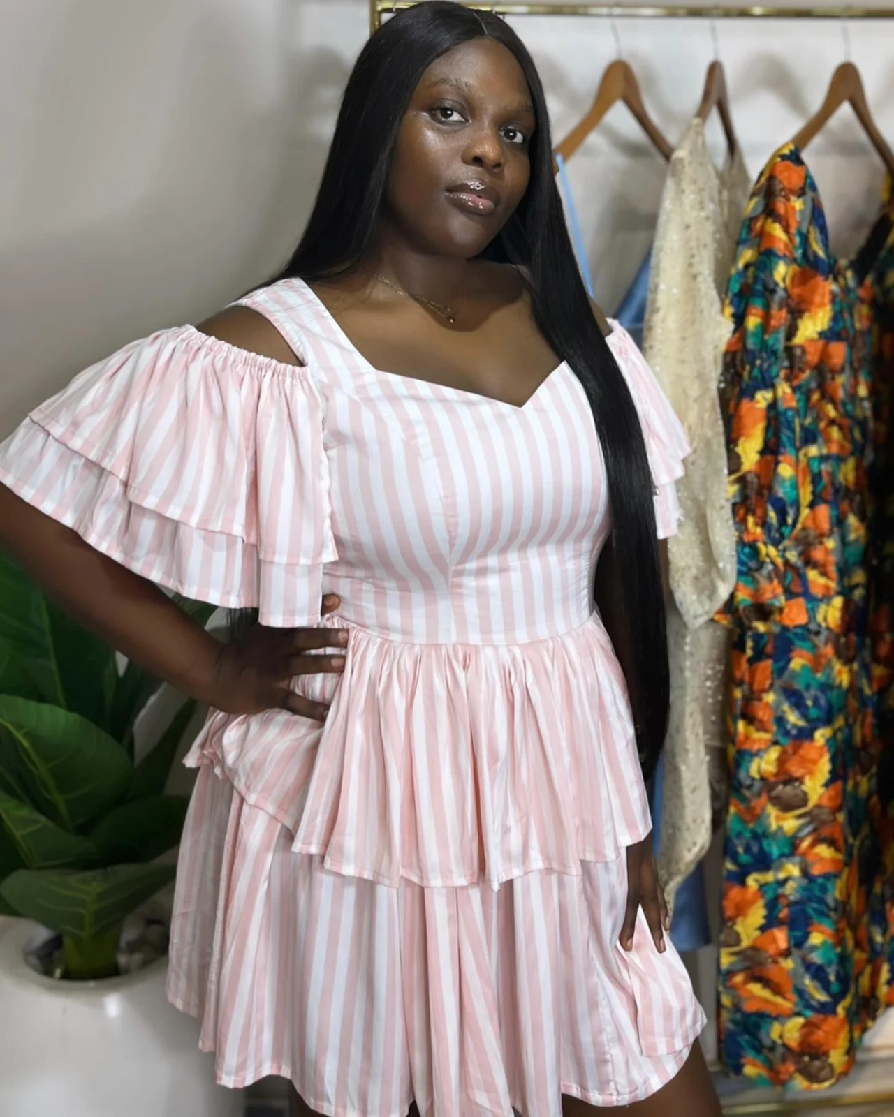 Blush Tiered Dress